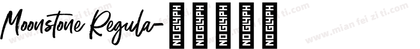 Moonstone Regula字体转换